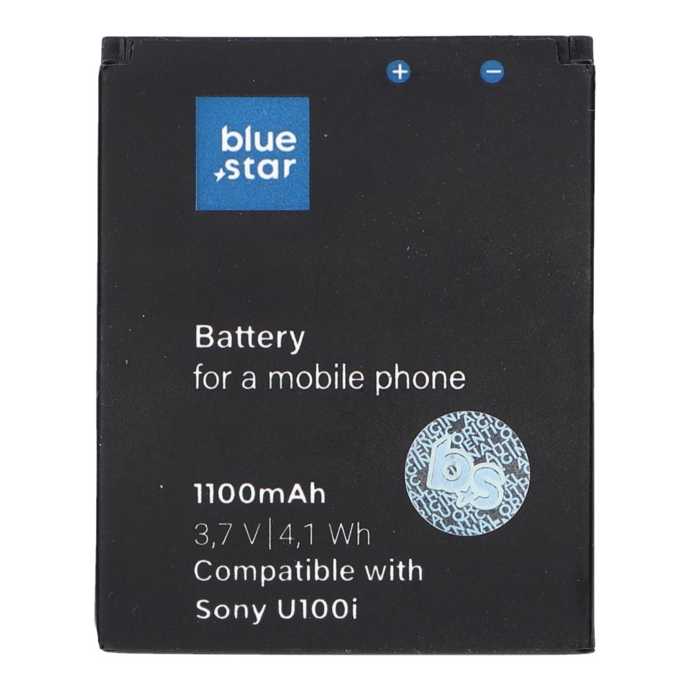 Aku jaoks Sony Ericsson U100 Yari / J10 / J10i2 ELM / Hazel 1100 mAh Sinine Star