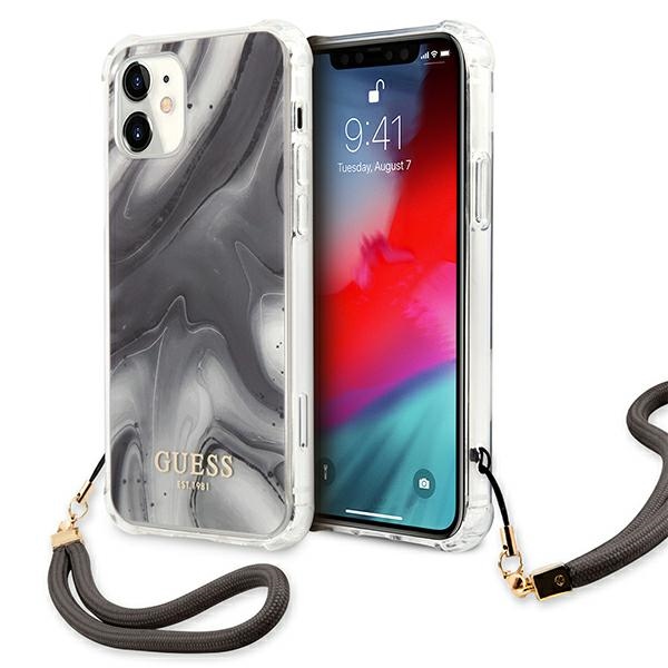 Guess GUHCP12SKSMAGR iPhone 12 mini 5.4" hall/halli kõvakaaneline marmorkollektsioon
