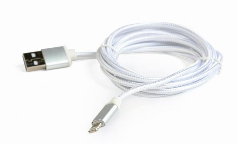 Gembird Lightning USB2 kaabel 1.8m hõbedane