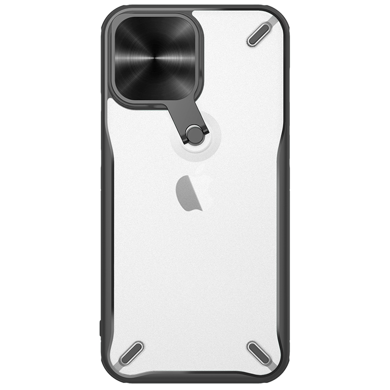 Nillkin Cyclops Case vastupidav ümbris koos kaamerakattega ja kokkupandava statiiviga iPhone 13 Pro must