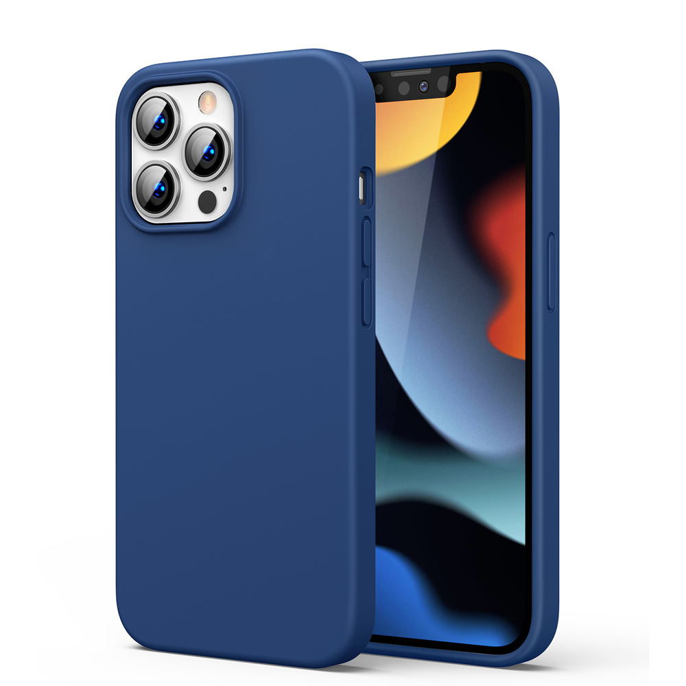 Ugreen Protective Silicone Ümbris rubber flexible silicone ümbris cover jaoks iPhone 13 Pro Max sinine
