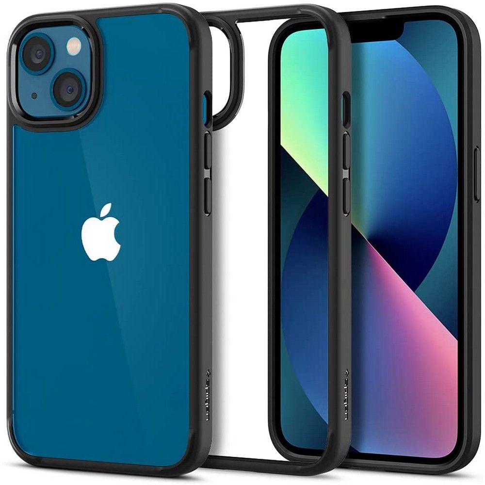 Spigen Ultra Hybrid iPhone 13 ümbris - matt must