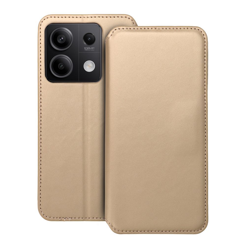 DUAL POCKET Book ümbris jaoks XIAOMI Redmi Note 13 5G kuldne