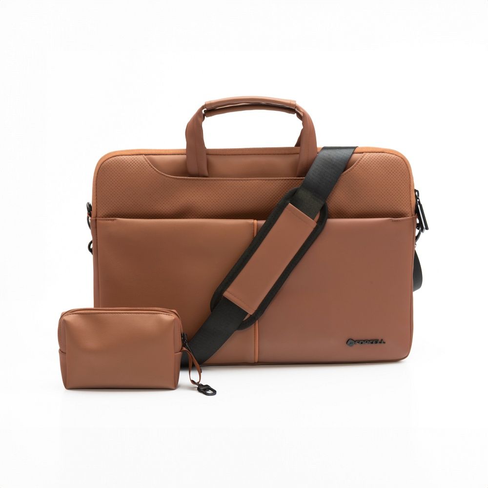 FORCELL F-PROTECT URBAN STYLE Kott jaoks Laptop 15,6" pruun