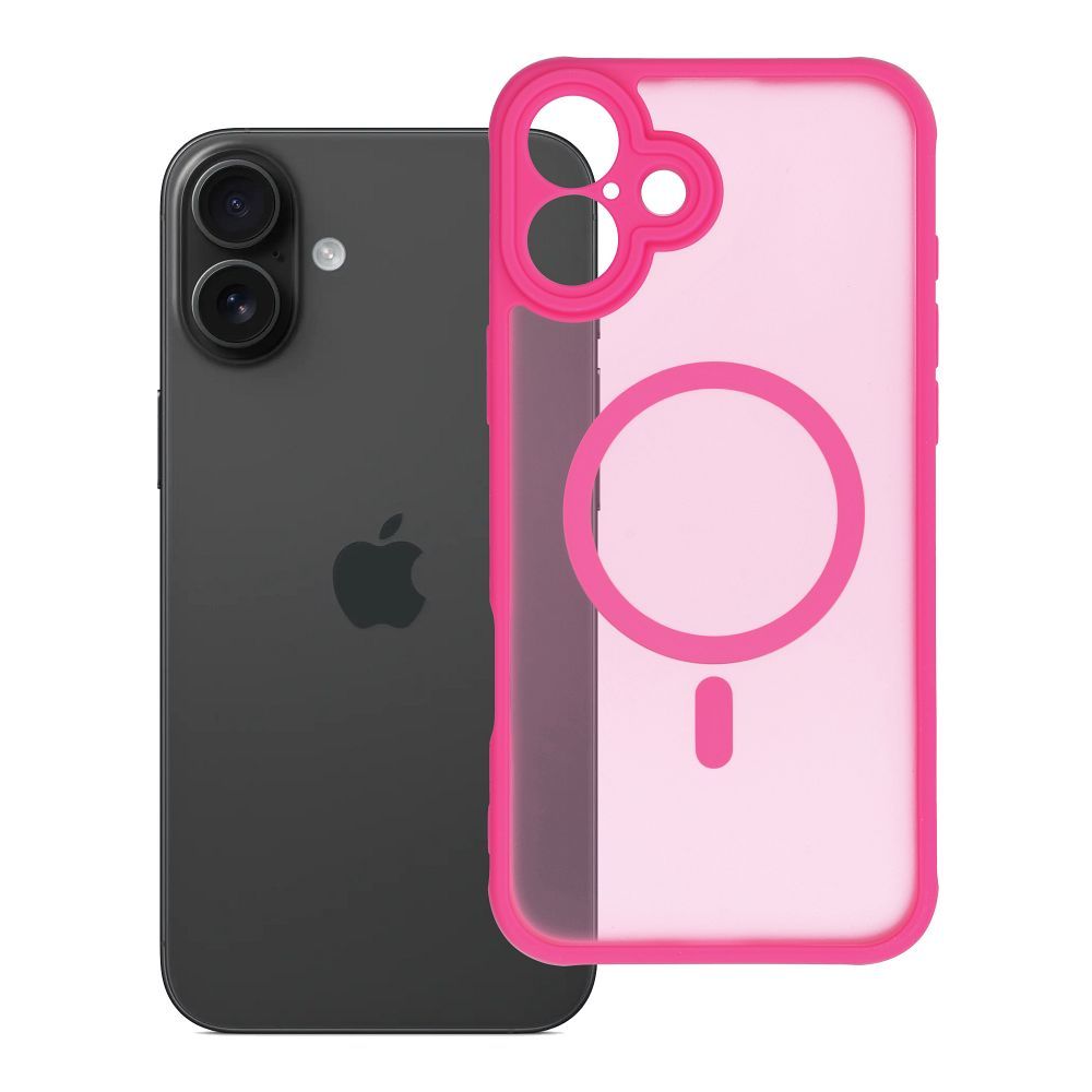 FULL MATTE MAG COVER Ümbris compatible with MagSafe jaoks IPHONE 16 Plus roosa