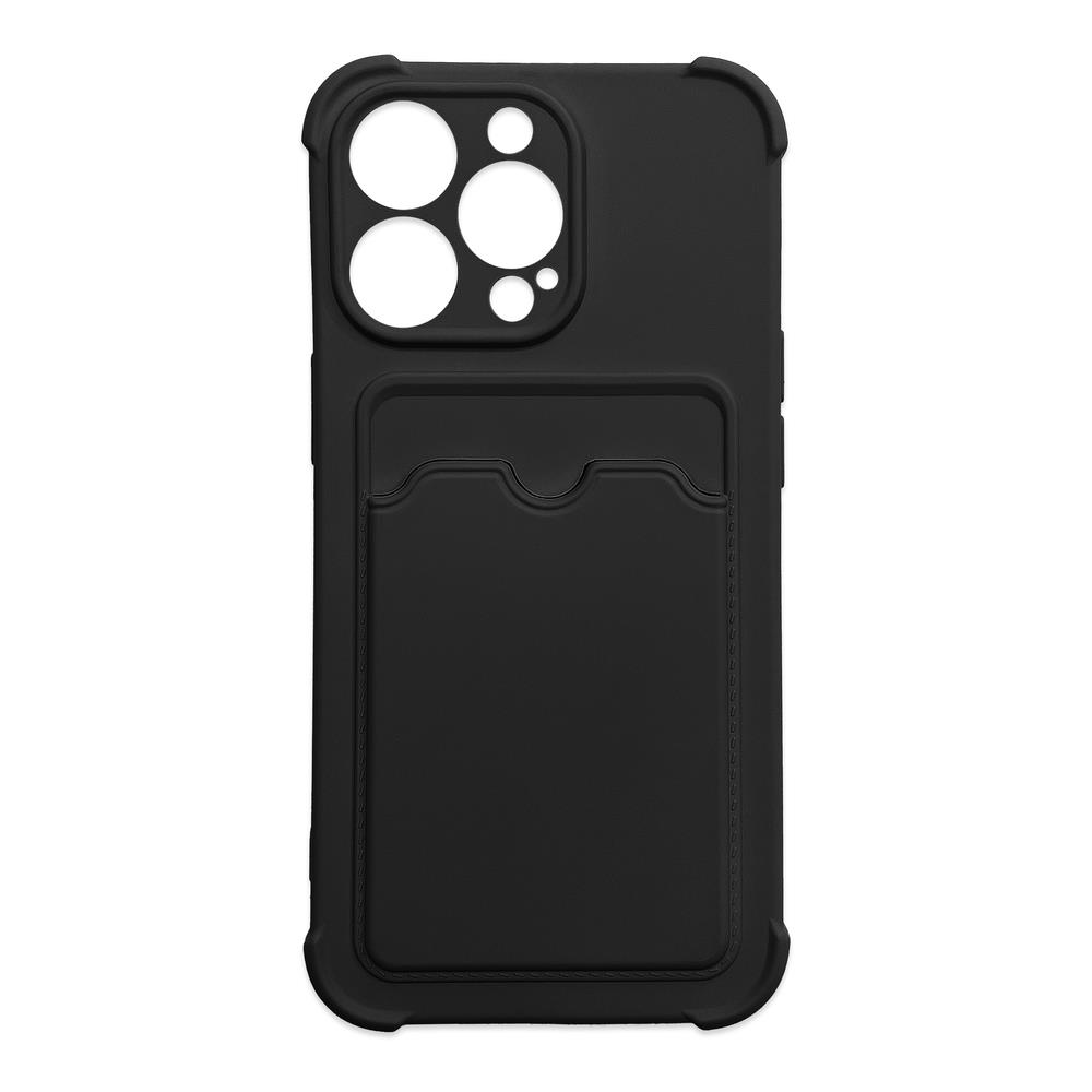 Card Armor Case чехол-кошелёк для Xiaomi Redmi 10X 4G / Xiaomi Redmi Note 9 силиконовый бронированный с воздушной подушкой чёрный