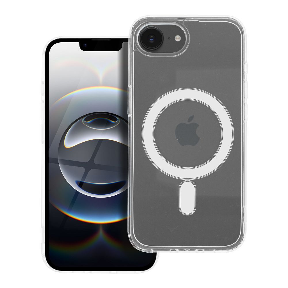 Чехол iPhone 16e (SE 4 2025 Clear Mag Cover (MID) совместимый с MagSafe прозрачный