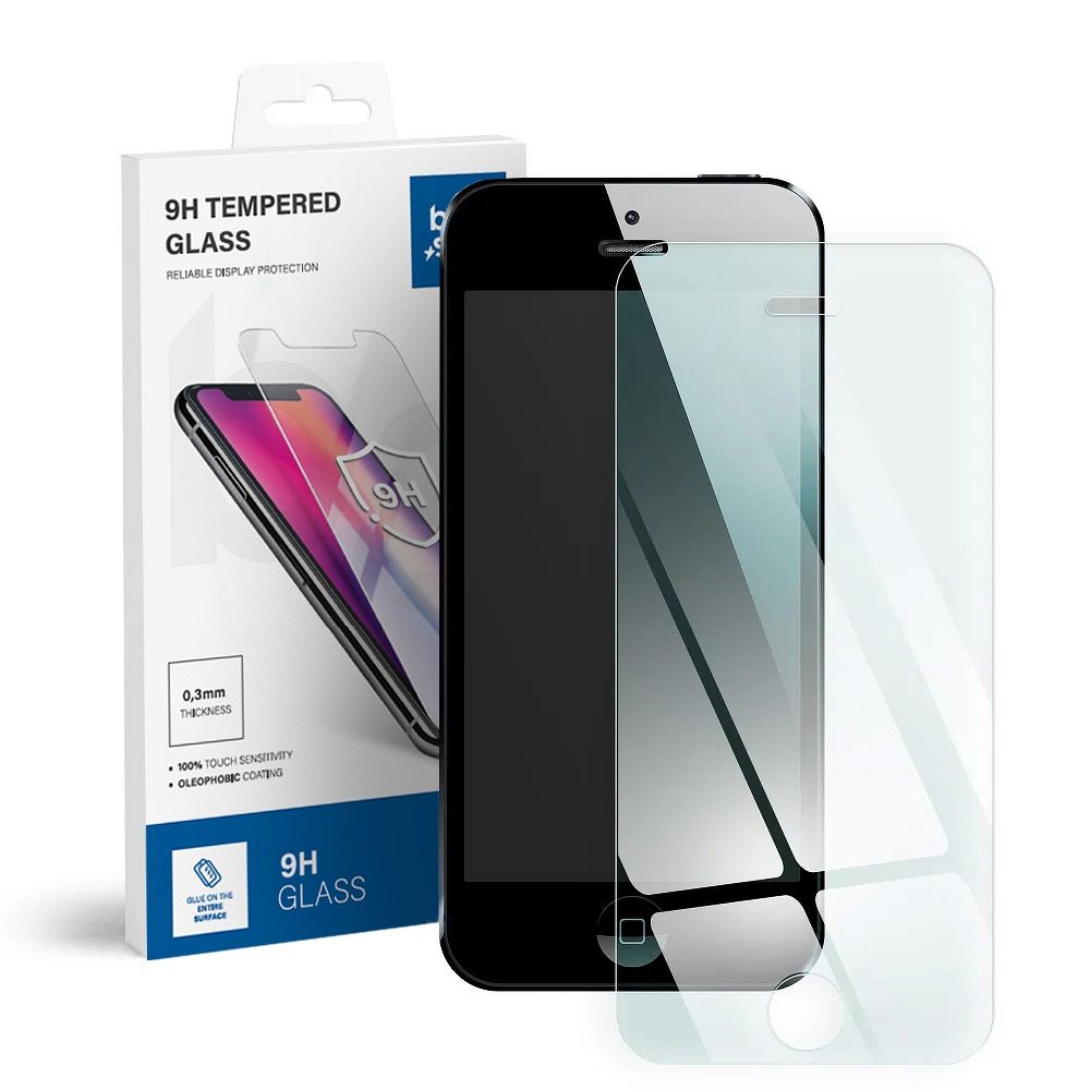 Закалённое стекло для iPhone 5 / 5C / 5S Blue Star