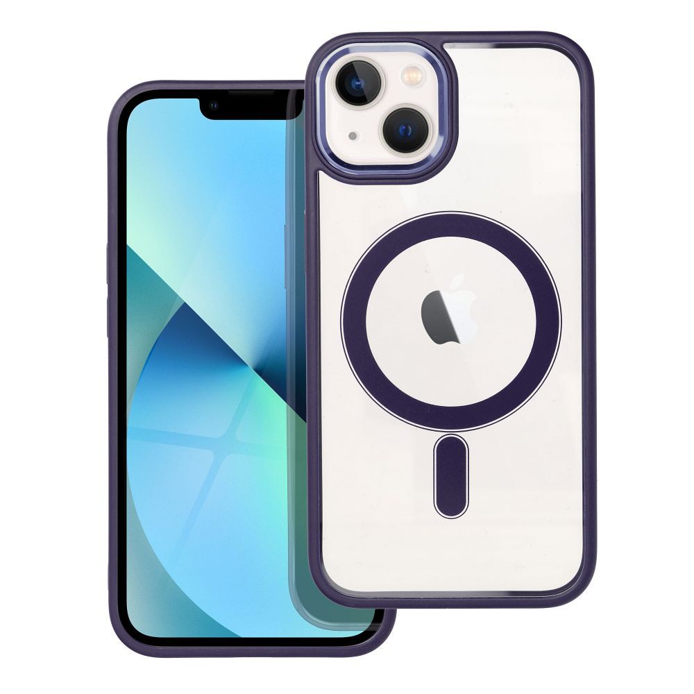 Чехол для iPhone 13 Color Edge Mag Cover совместимый с MagSafe фиолетовый