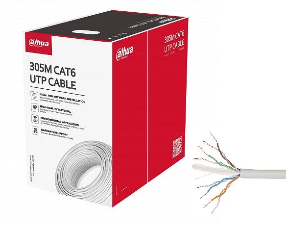 Kaabel DAHUA Cat6 UTP 305m valge