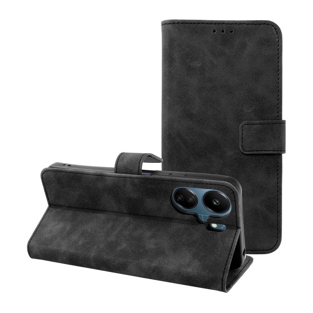 TENDER Book Ümbris jaoks XIAOMI Redmi 13C / POCO C65 must