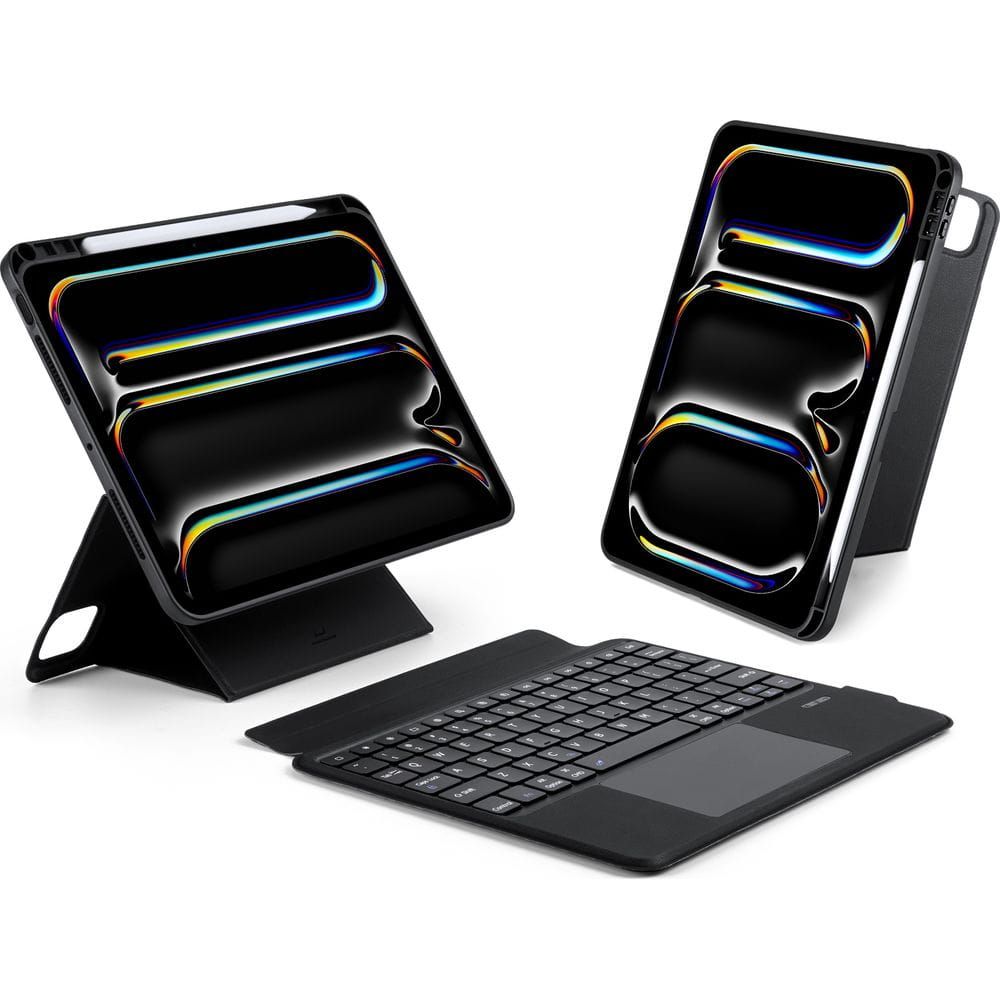 DUX DUCIS case DK foldable with Wireless Keyboard jaoks iPad Pro 11 (2024) must