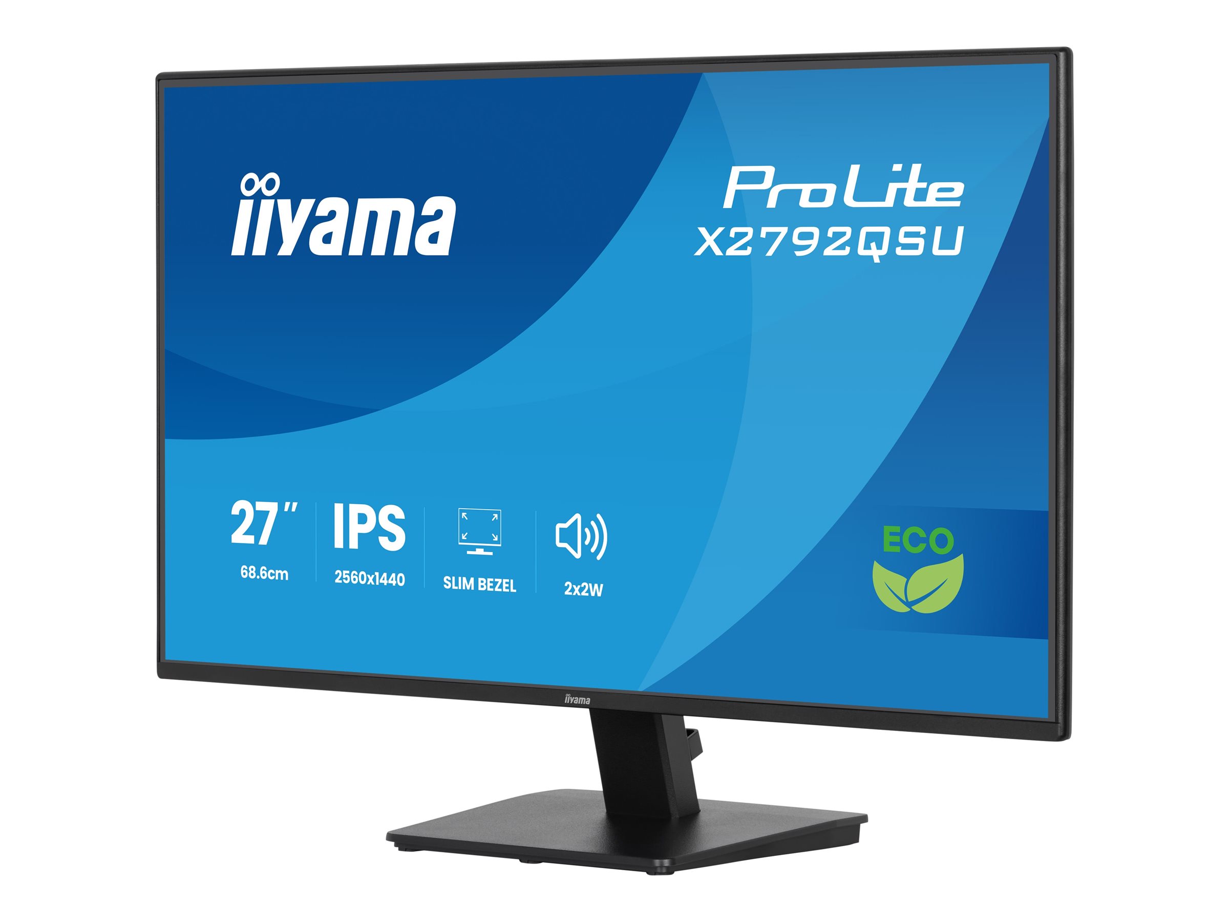 IIYAMA X2792QSU-B1 27 tolli IPS monitor ilma ääristeta