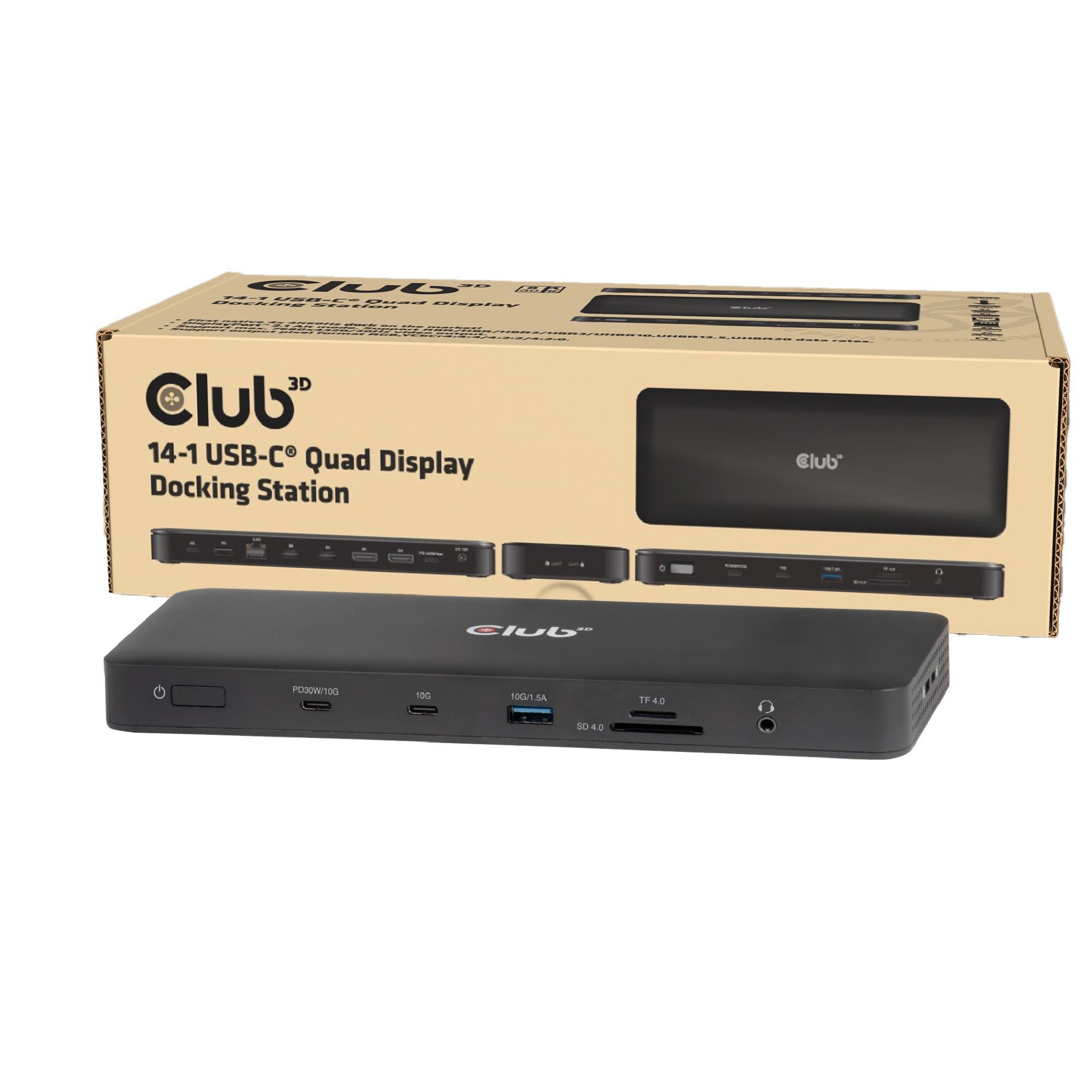 Club3D CSV-2540 dokk USB-C 150W 14in1