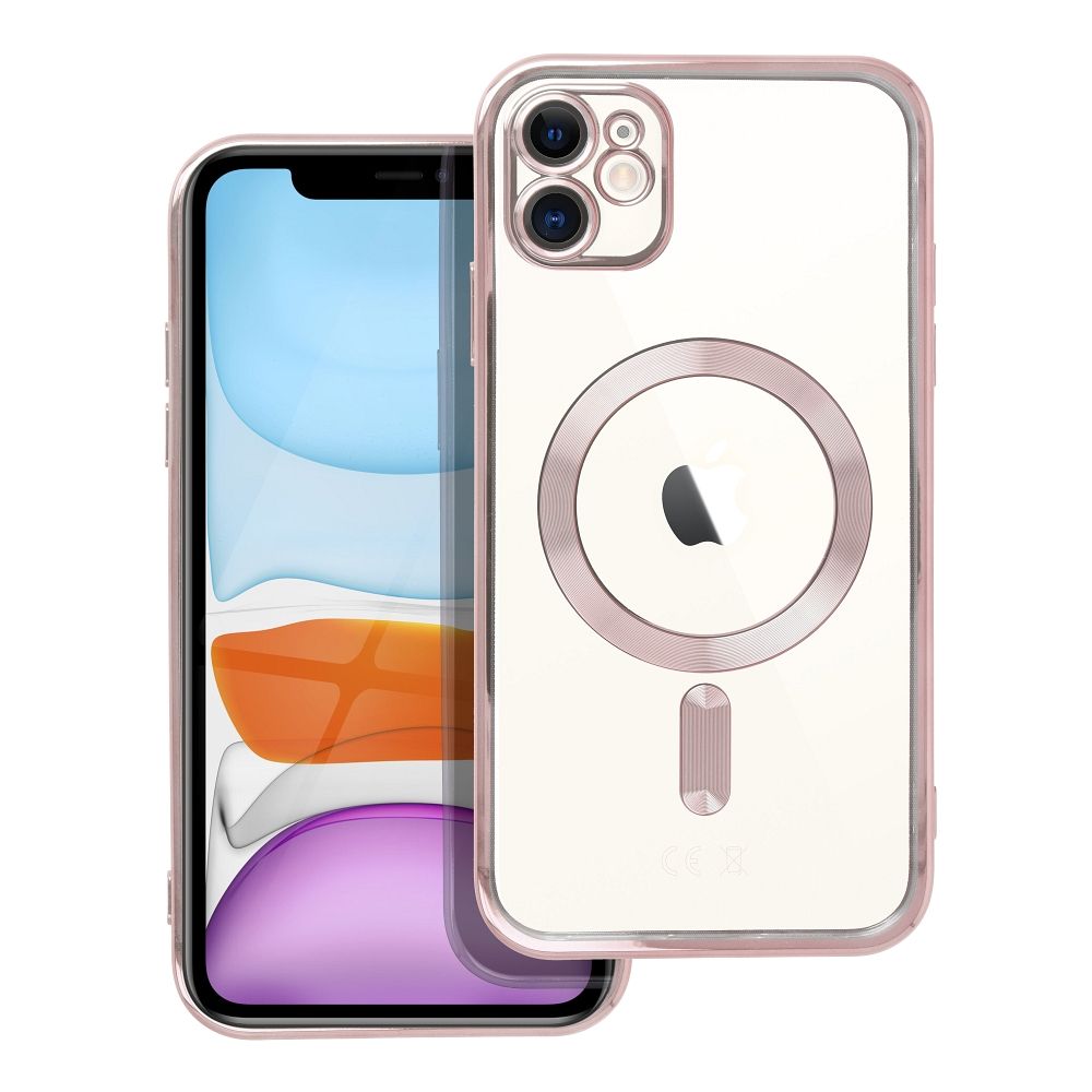 ELECTRO MAG COVER case compatible with MagSafe jaoks IPHONE 11 rose kuldne