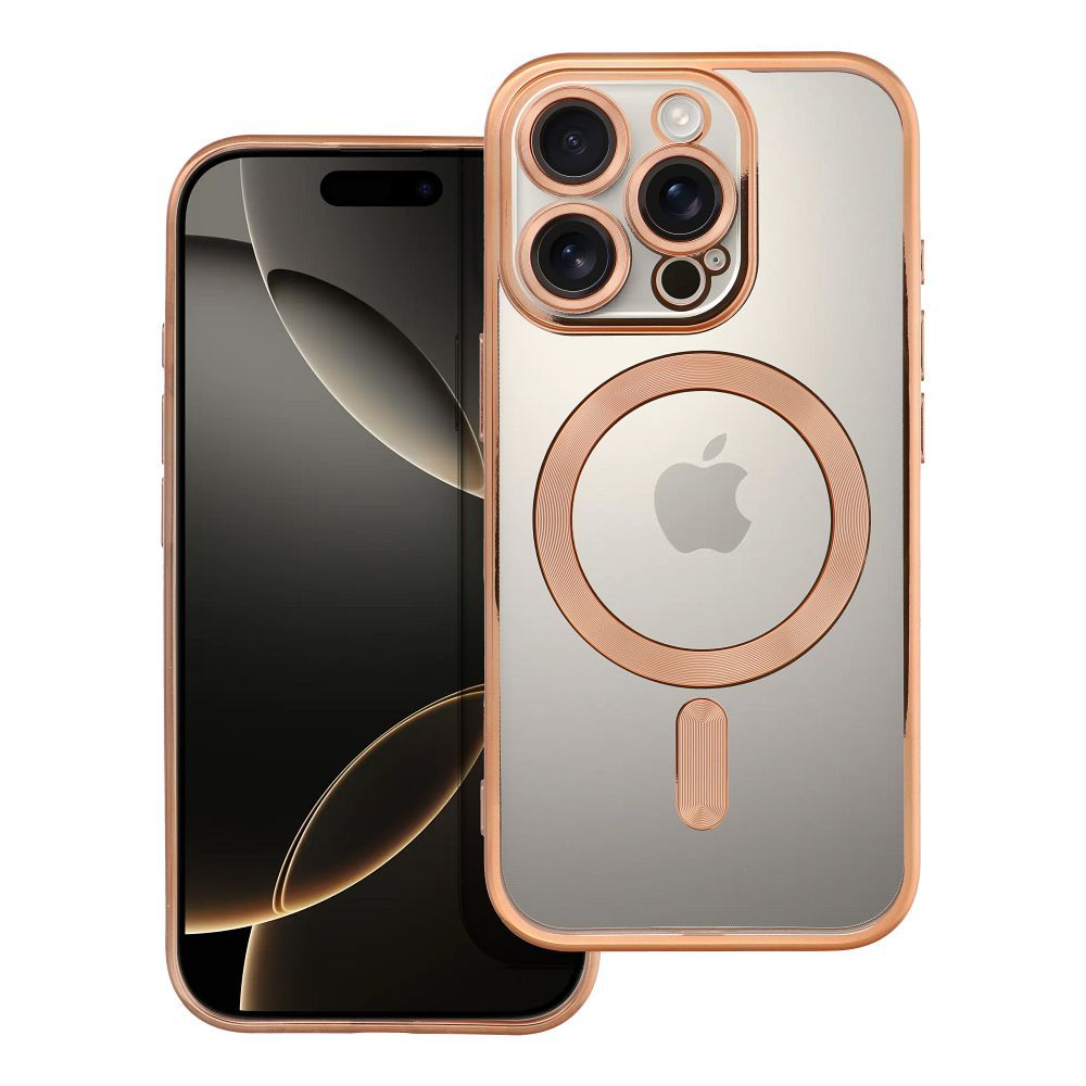 ELECTRO MAG COVER case compatible with MagSafe jaoks IPHONE 16 Pro kuldne