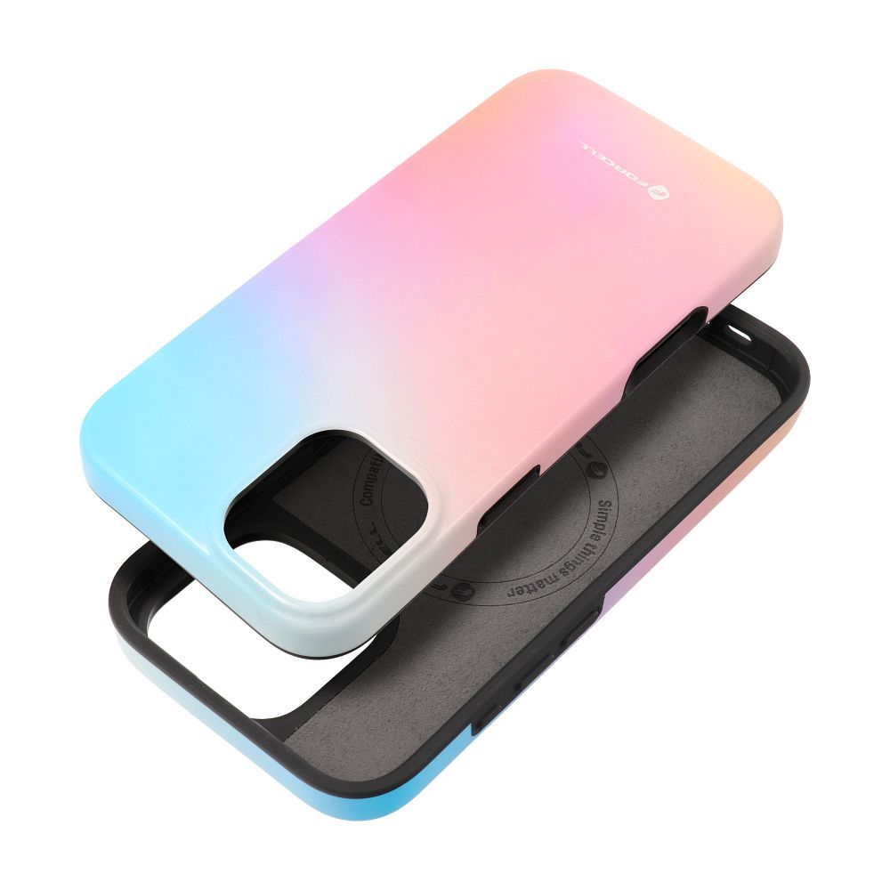 Ümbris jaoks iPhone 16 PLUS Forcell F-Protect Mirage compatible with Magsafe Military Drop-Test pinky sinine