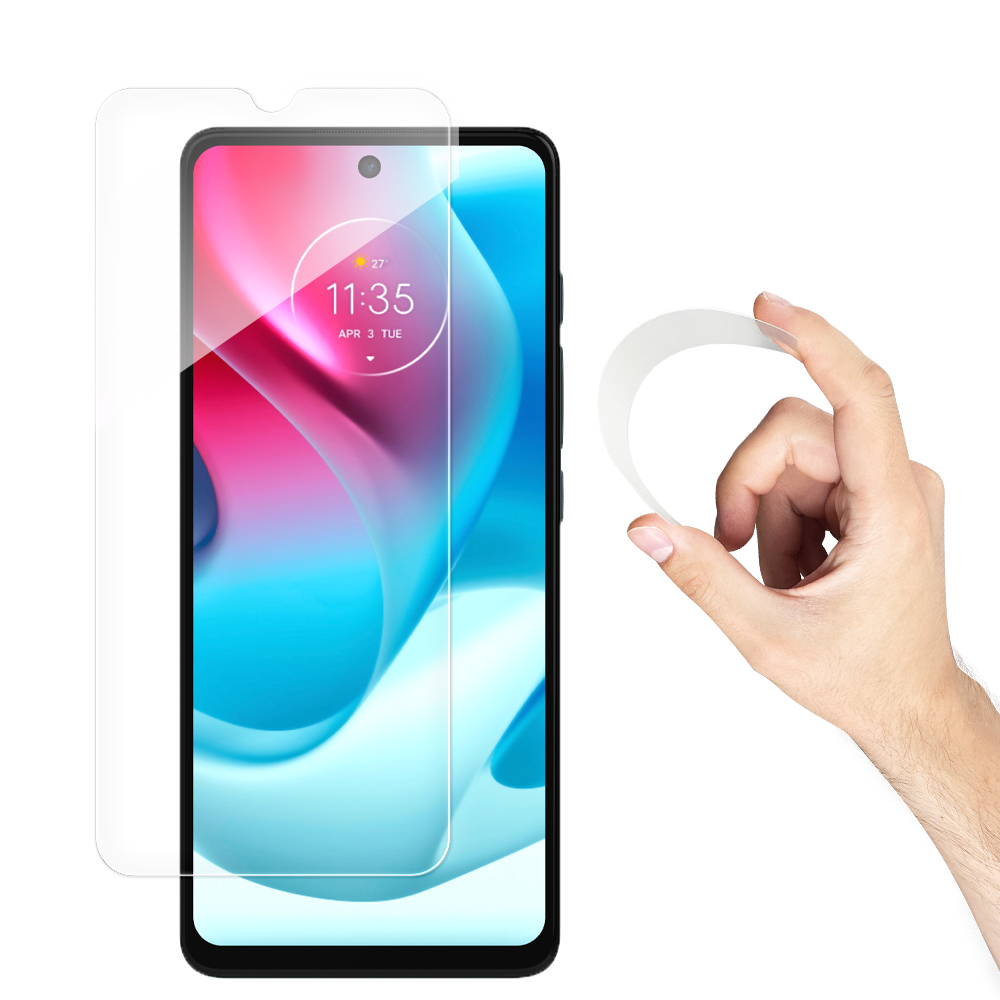 Nano Flexi hübriidne paindlik klaasist karastatud klaas Moto G60s