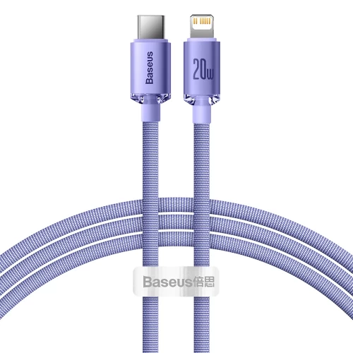 USB kaabel Baseus CAJY000205 violetne Type-C / Lightning 200cm (kuni 20W)