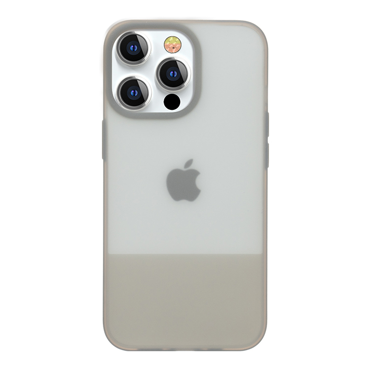 Kingxbar Plain seeria ümbris iPhone 13 Pro Max silikoonist ümbris hallile