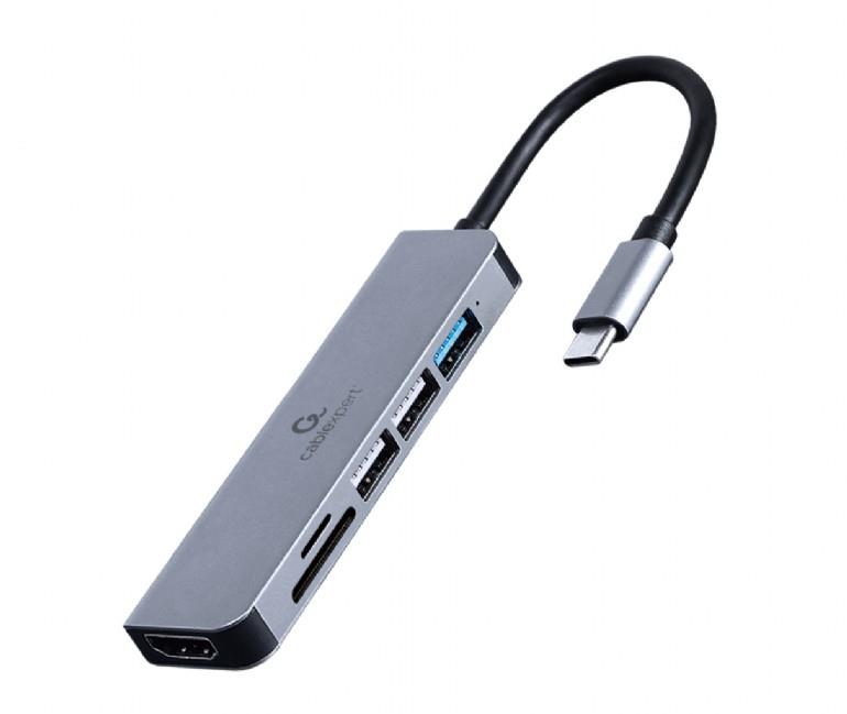 Gembird USB-C HDMI/USB3 6in1 adapter