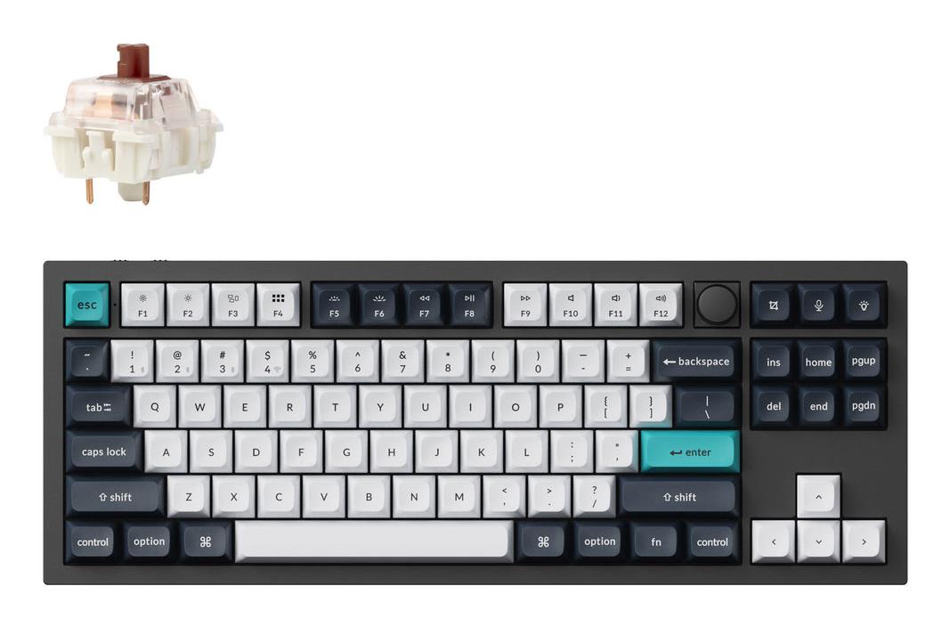 Juhtmevaba klaviatuur KEYCHRON Q3 Max RGB Carbon Black Q3M-M3