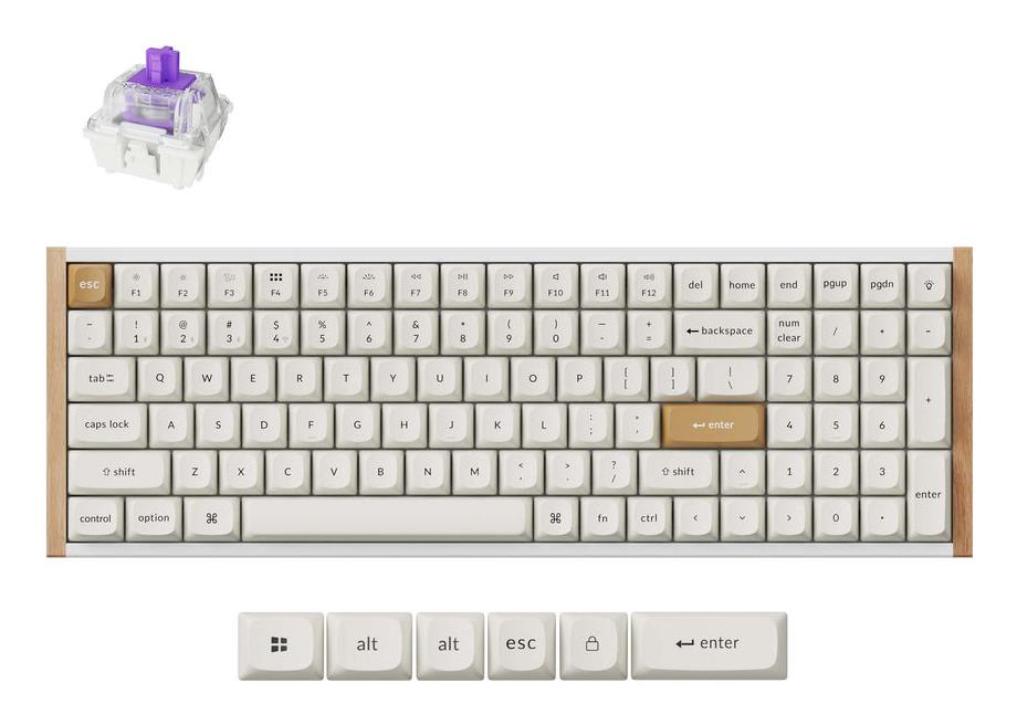 Juhtmevaba klaviatuur KEYCHRON K4 HE Special Ed. valge