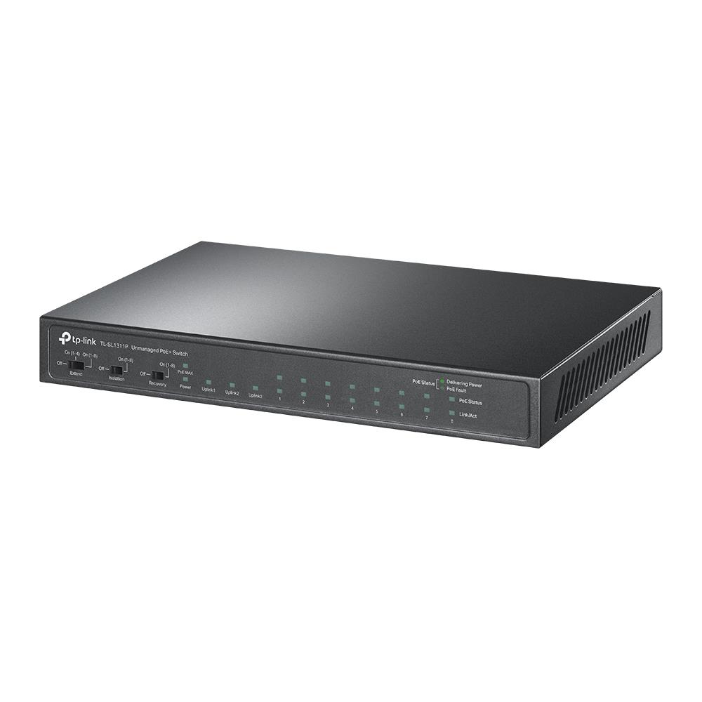 TP-Link TL-SL1311P kommutaator, 8xPoE+, 1xSFP, 65W