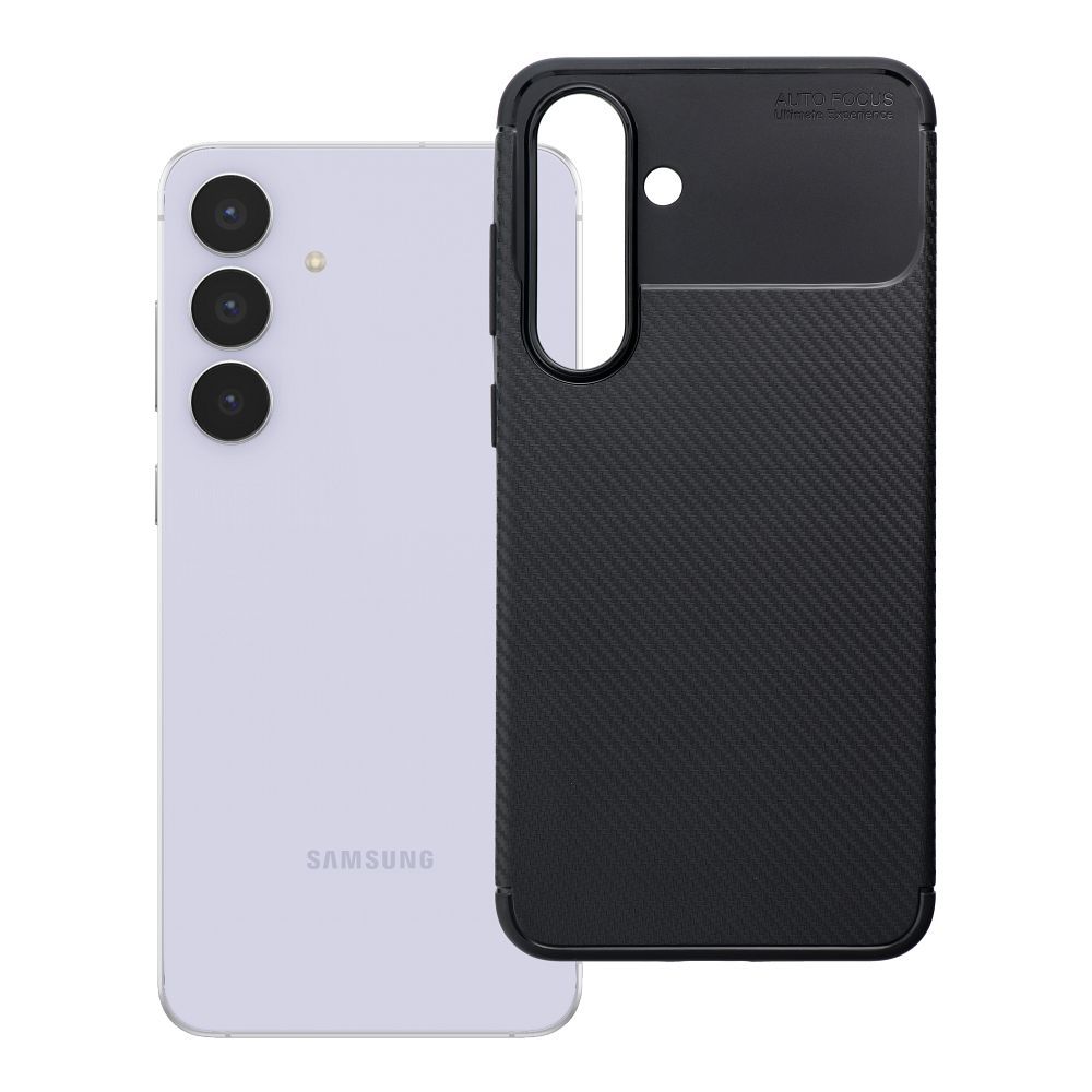 Ümbris CARBON PREMIUM jaoks SAMSUNG S25 FE must