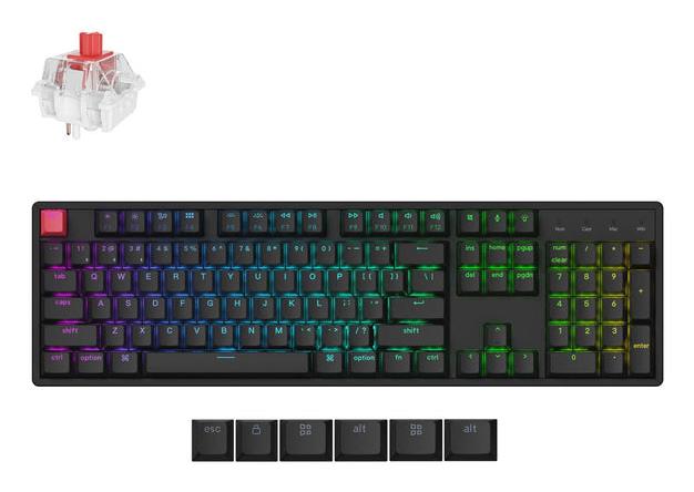 Juhtmevaba klaviatuur KEYCHRON K10 RGB must