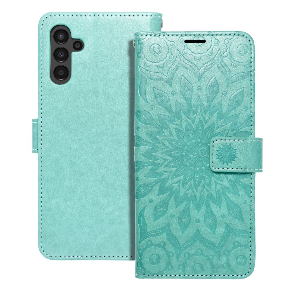 MEZZO Book ümbris jaoks SAMSUNG A13 5G / A04S mandala roheline