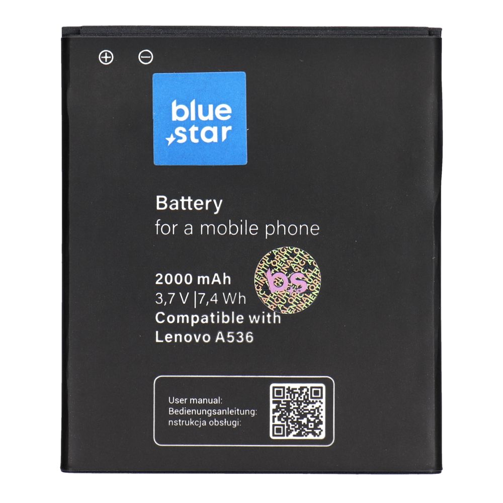 Battery jaoks Lenovo A536 2000 mAh Sinine Star Premium