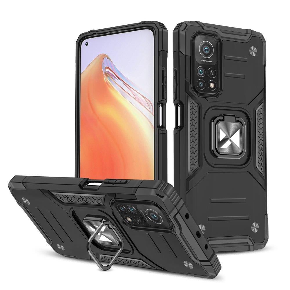 Wozinsky Ring Armor прочный гибридный чехол + магнитный держатель Mi Poco M4 Pro 5G / Redmi Note 11 5G (China) / Redmi Note 11T 5G / Redmi Note 11S 5G чёрный