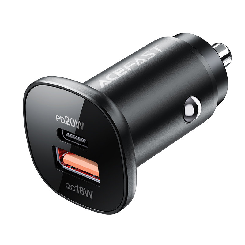 Car Laadija Acefast B1 Mini 38W USB-C+USB-A must