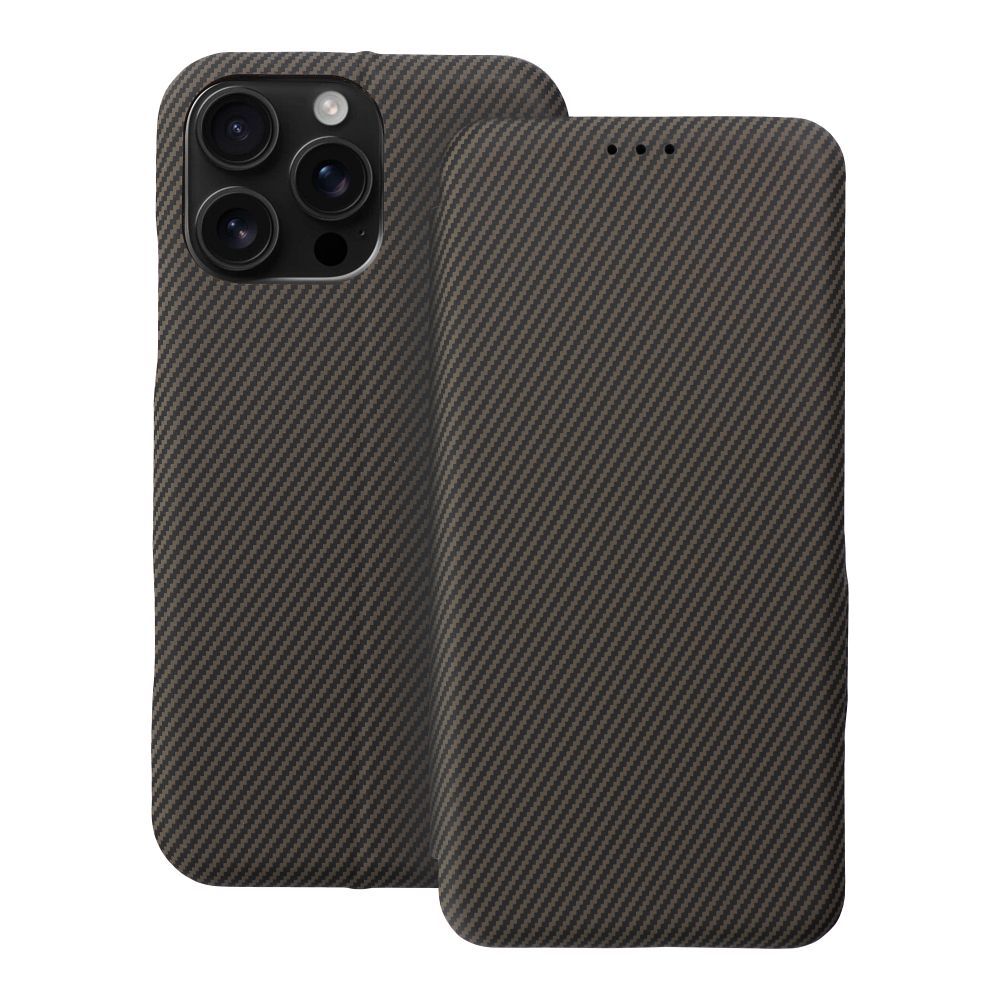 FOLIO Side Magnet Kaaned jaoks IPHONE 16 PRO MAX brown