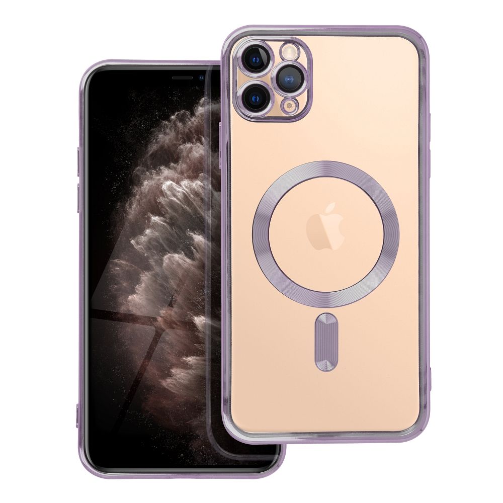 ELECTRO MAG COVER case compatible with MagSafe jaoks IPHONE 11 Pro Max deep lilla