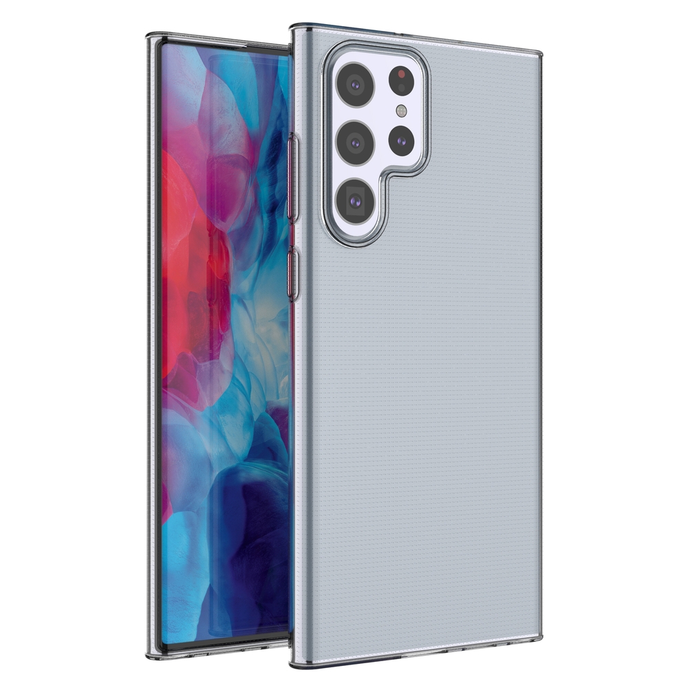 Ultra Clear Gel Cover 0.5mm Samsung Galaxy S22 Ultra läbipaistev kate