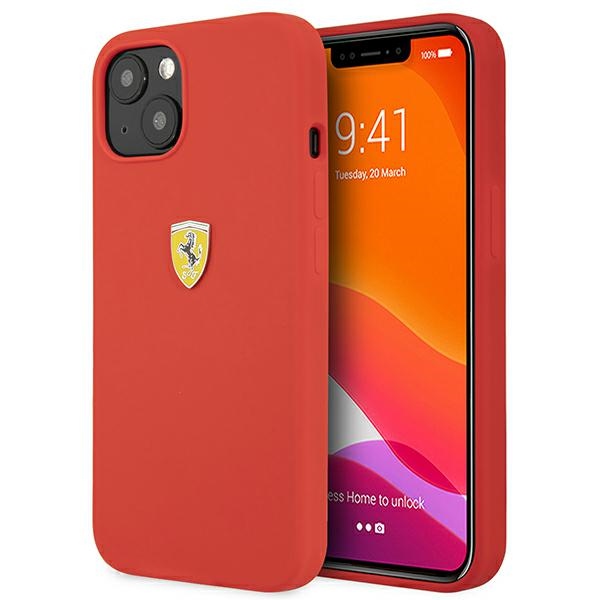 Ferrari FESSIHCP13SRE iPhone 13 mini 5.4" punane/punane kõvakaaneline silikoonist ümbris