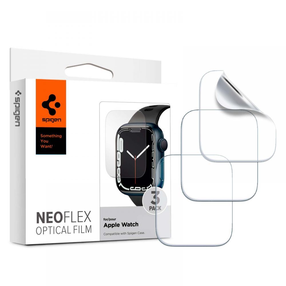 Spigen Neo Flex protective film jaoks Apple Watch 4/5/6/7/8/SE (44/45 mm) - 3 pcs.