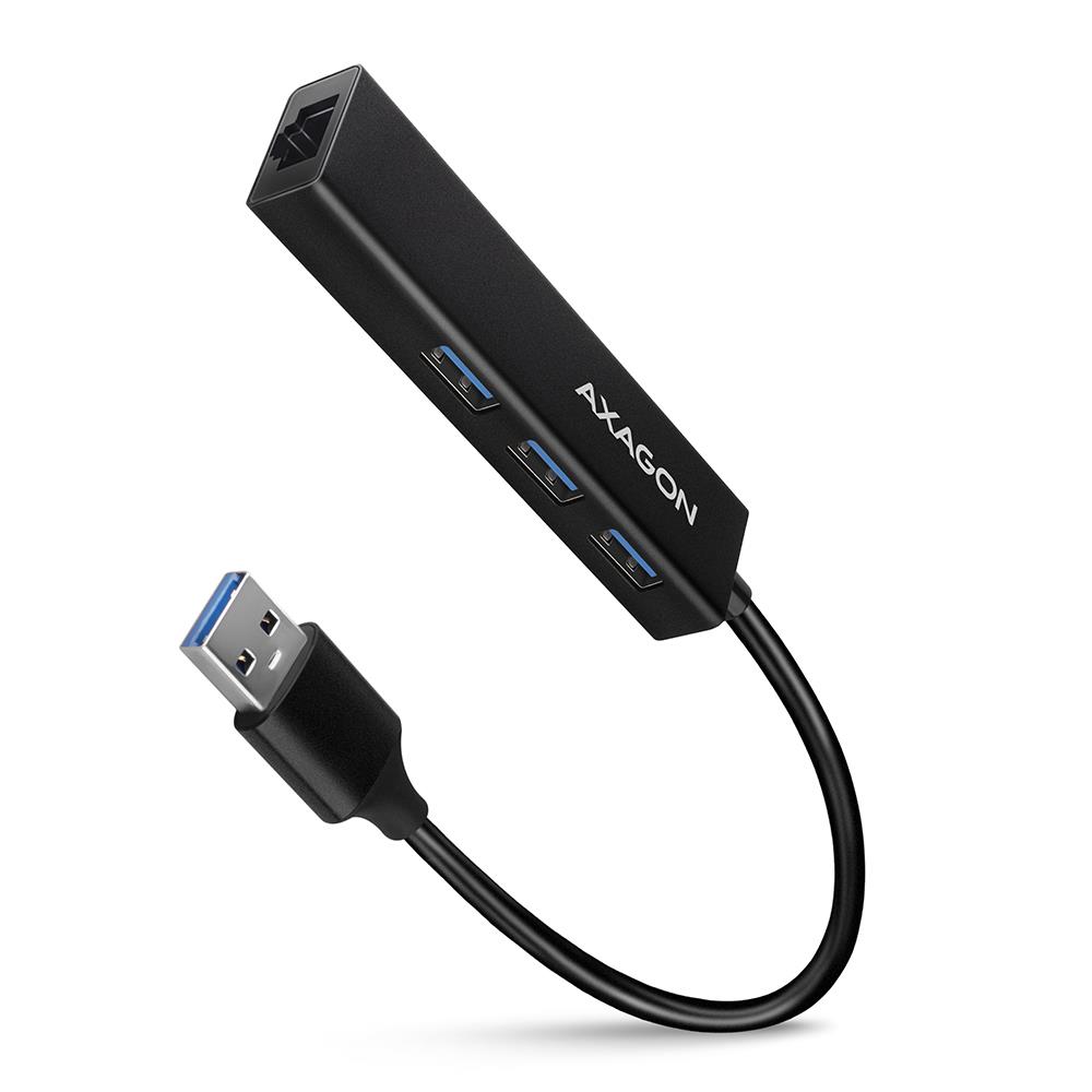 USB3.2 jaotur 3 pordi LAN-iga 0.2m HMA-GL3A Axagon