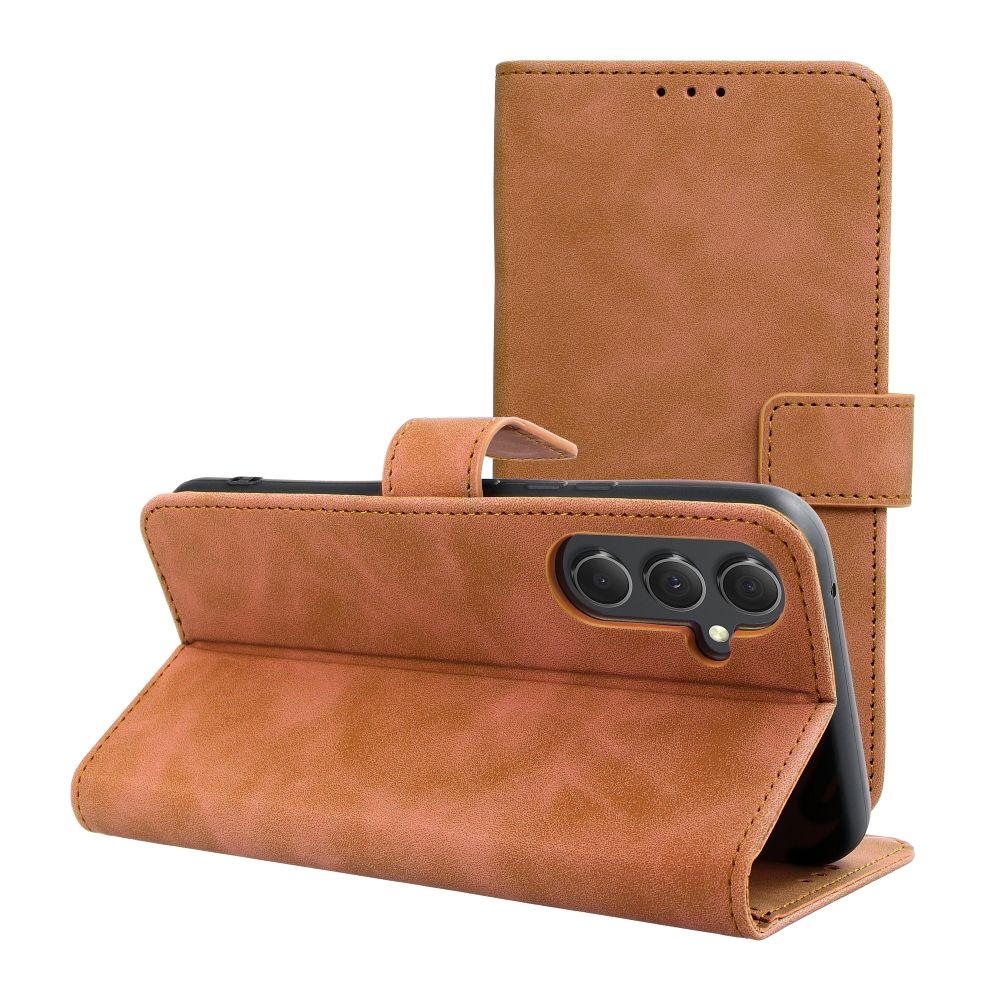 TENDER Book Ümbris jaoks SAMSUNG A54 5G brown