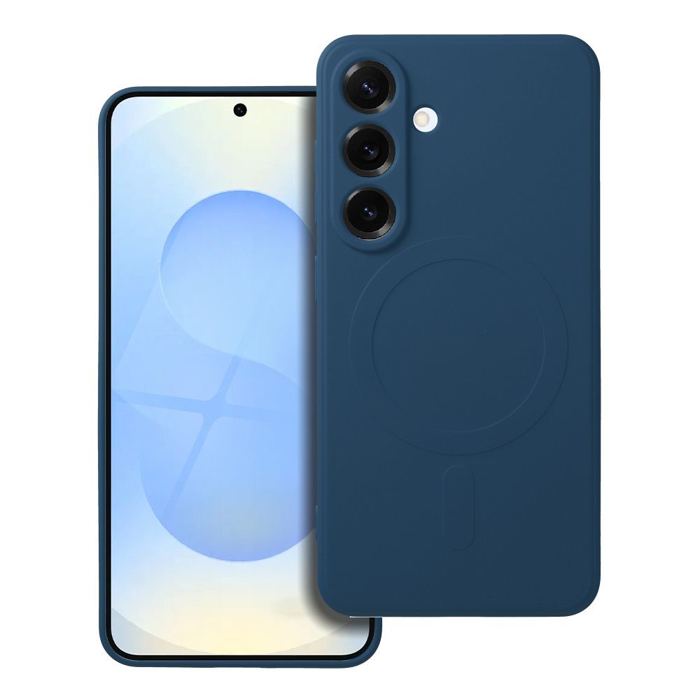 SILICONE MAG ÜMBRIS compatible with MagSafe jaoks SAMSUNG S25 sinine
