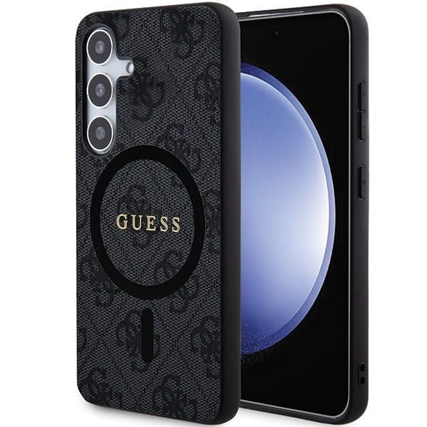 GUESS ümbris jaoks SAMSUNG S24 compatible with MagSafe GUHCS24SGF4GGR (4G Ring classic logo) must