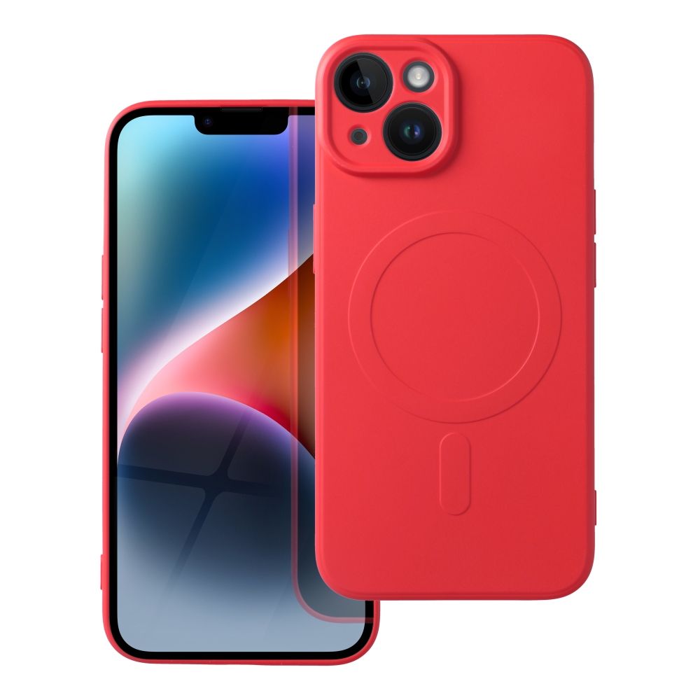 SILICONE MAG ÜMBRIS compatible with MagSafe jaoks IPHONE 14 punane