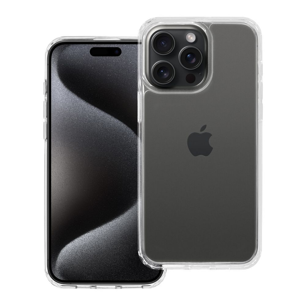 SUPER CLEAR HYBRID ümbris jaoks IPHONE 15 Pro läbipaistev