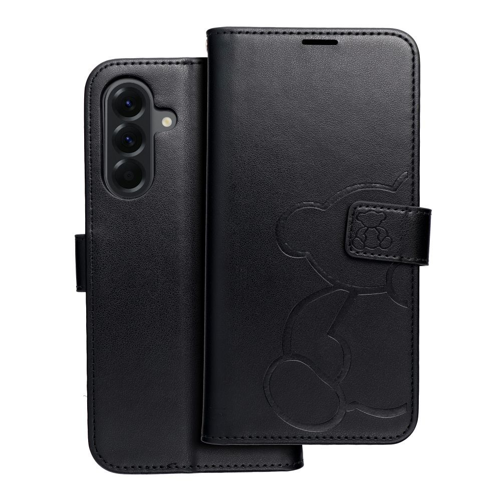 Флип-чехол Samsung A56 5G Mezzo Book teddy bear черный
