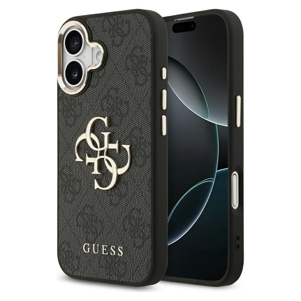 GUESS ümbris jaoks IPHONE 17 GUHCP17S4GMGCGR (PU W/ Big 4G Classic Logo) kuldne must