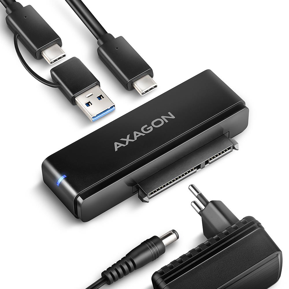 SSD ketta USB-C SATA 6G 10Gbps adapter 0.6m ADSA-FPX Axagon