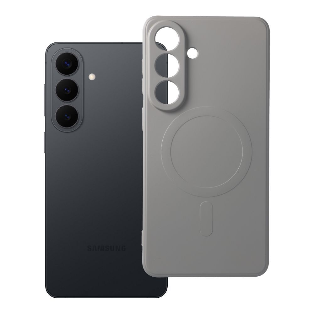 SILICONE MAG COVER Ümbris compatible with MagSafe jaoks SAMSUNG S26 Edge hall titatnium