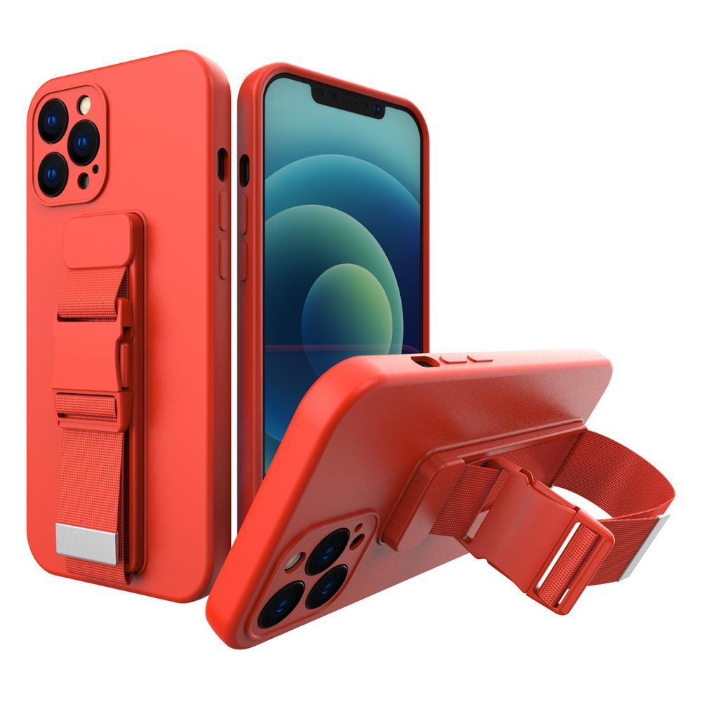 Köieümbris Silikoonist püksirihm Cover Rahakott püksirihm Samsung Galaxy S22 Ultra Red